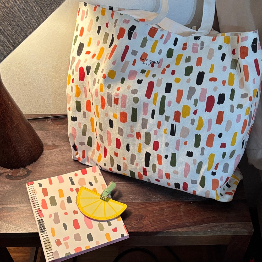 Kate Spade ♠️ Tote Bag, Notebook & Luggage Tag